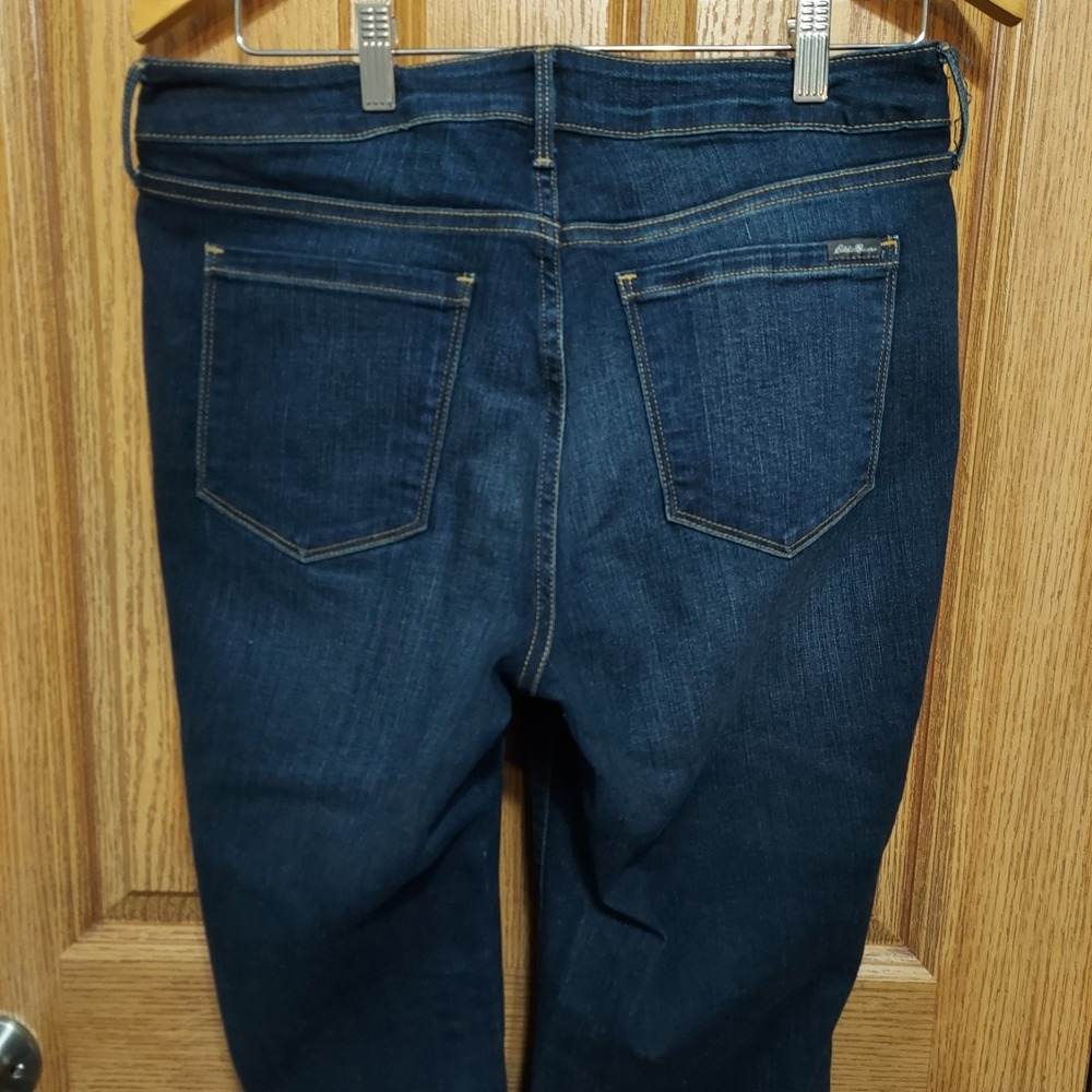 Eddie Bauer Women's Curvy Boot Cut Denim Blue‎ Jeans PLT Size 10
